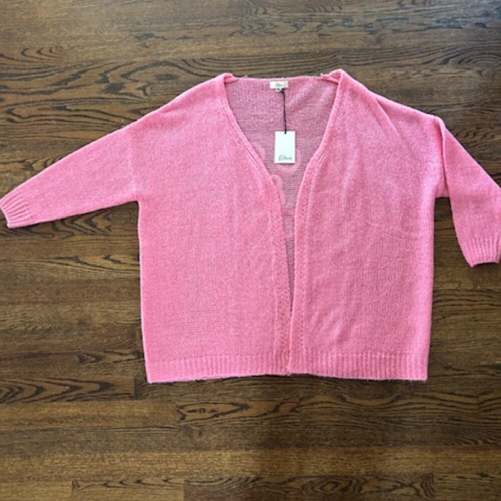 NWT ELAN “Rock & Love” Cardigan / Pink / Size:  OS - Picture 2 of 7